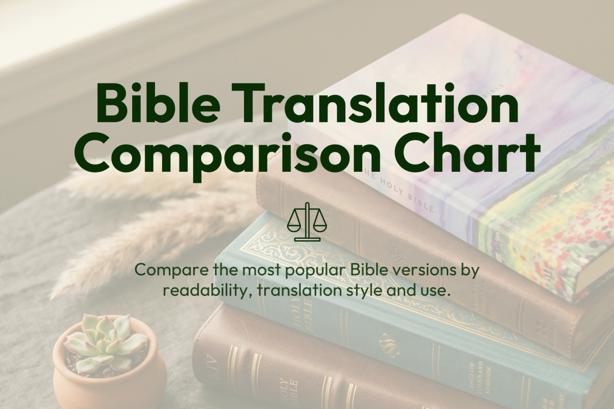 Bible Translation Comparison Chart Blog Post