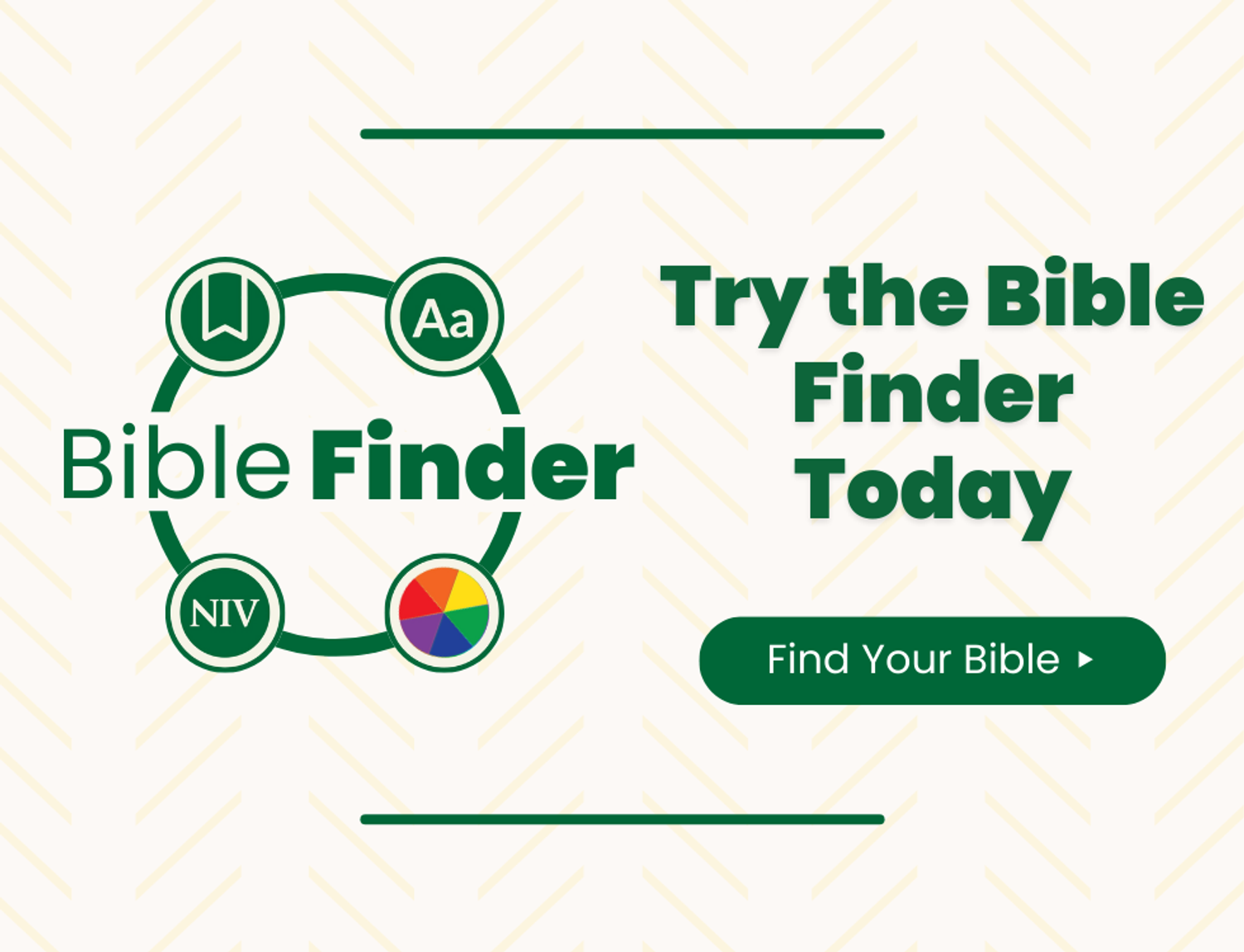 Find the right Bible with the Bible finder