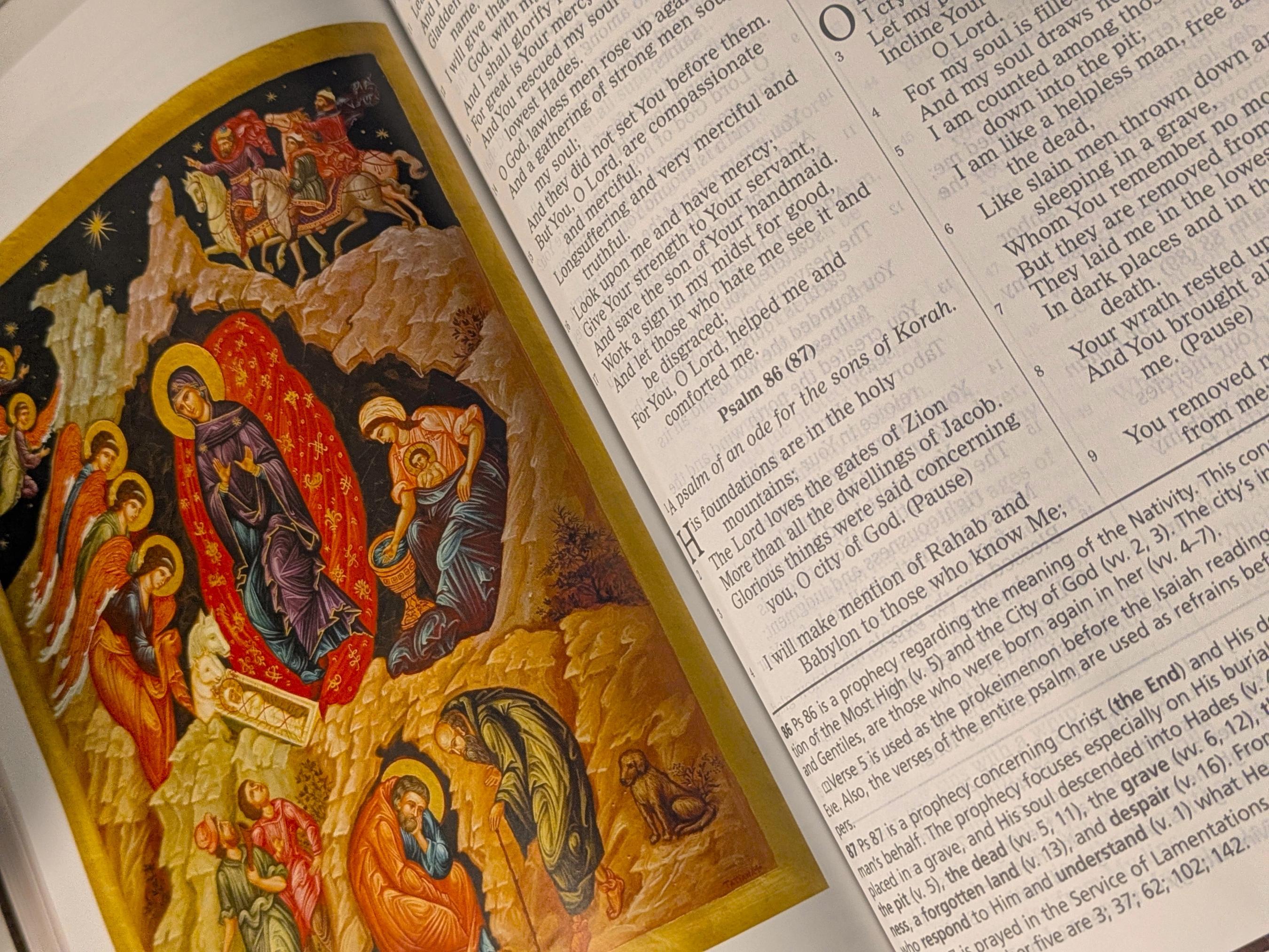The Orthodox Study Bible, Brown Leathersoft internal image