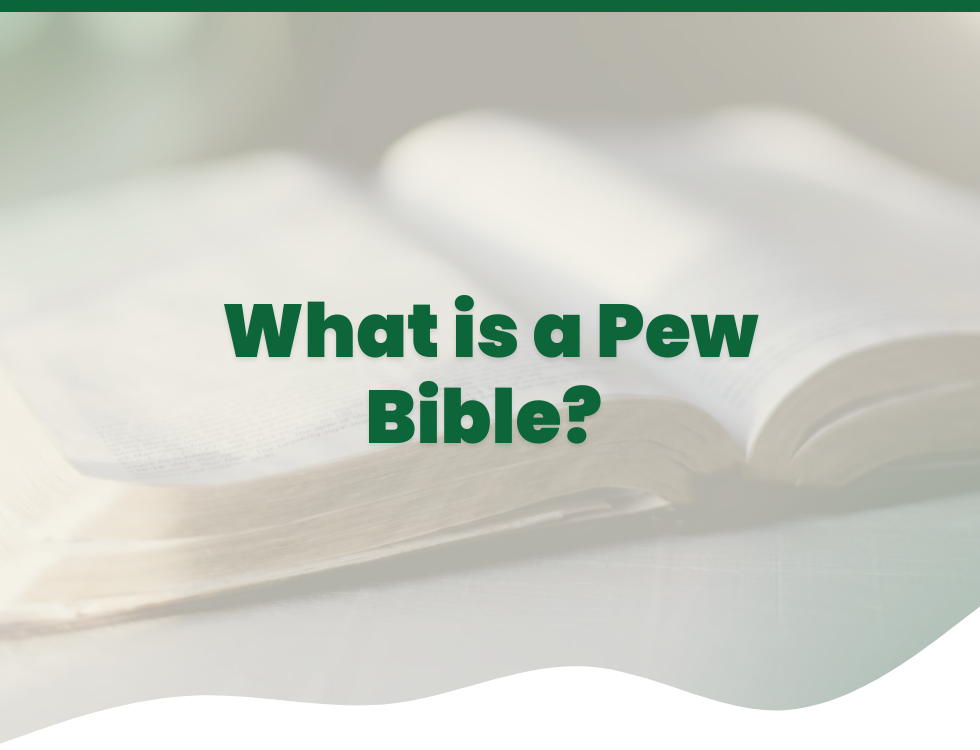 What is a Pew Bible Guide for Church Leaders