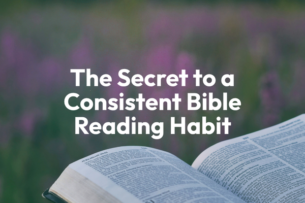 The Secret to a Consistent Bible Reading Habit