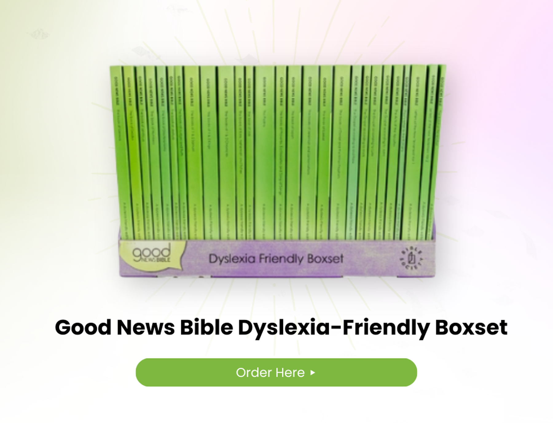 The Eden Bible of the Year - The Good NEws Dyslexia Friendly Boxset