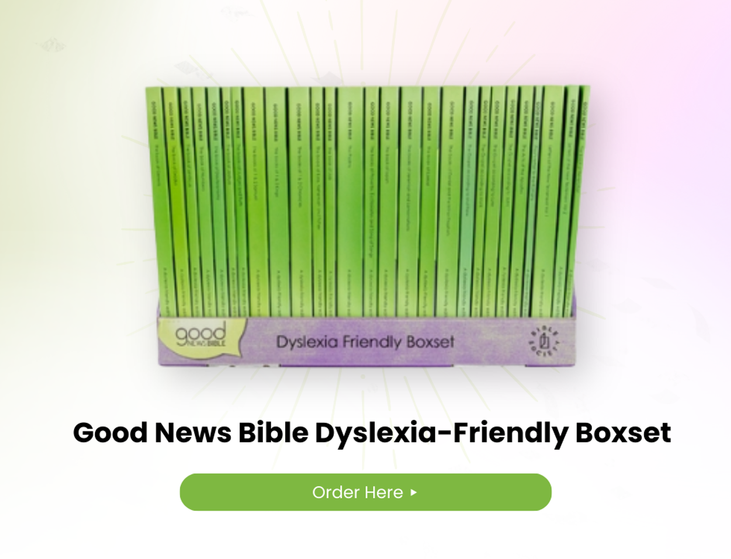 The Eden Bible of the Year - The Good NEws Dyslexia Friendly Boxset