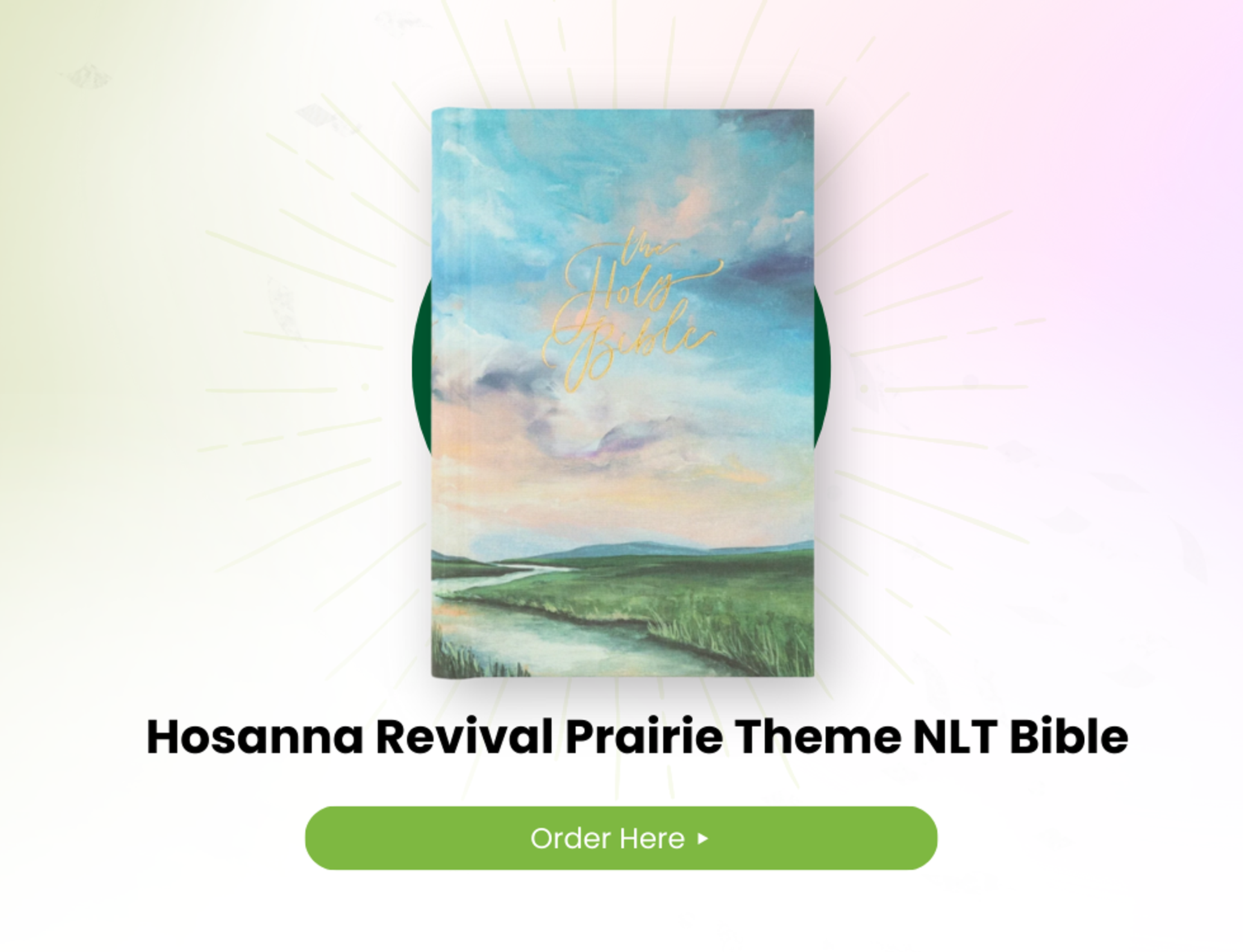 The Best Compact Bible of the Year - Hosanna Revival Prairie Theme NLT Bible