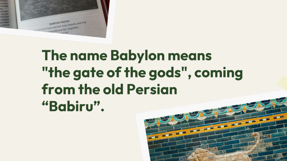The meaning of the word Babylon