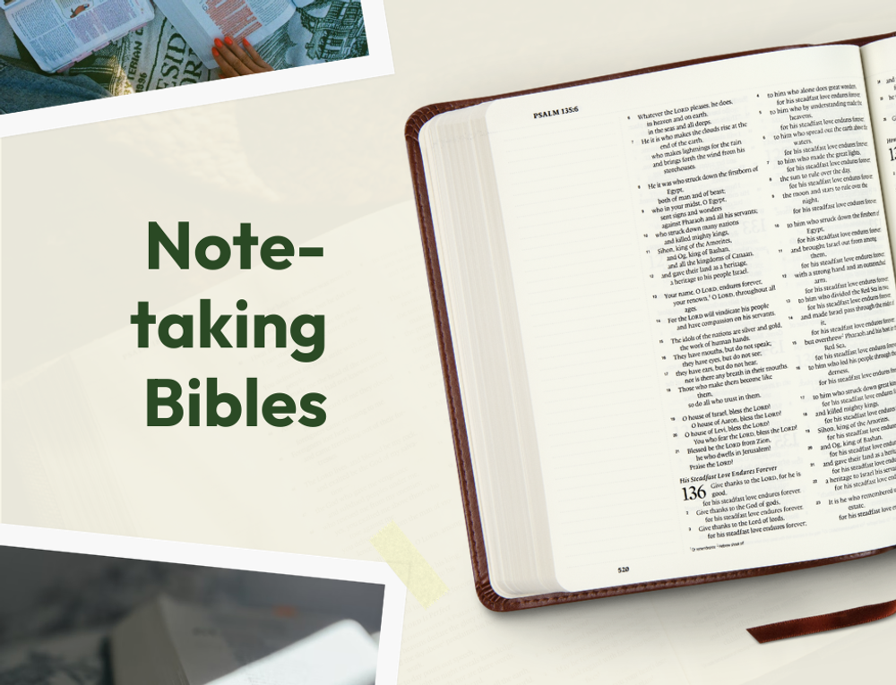 What are notetaking Bibles?