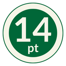 14 Point Bibles