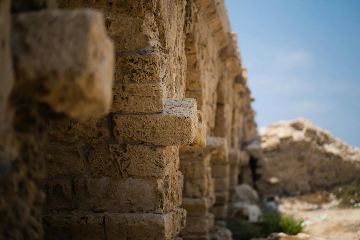 Ruins in Israel showing the History of the Bible