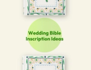 Wedding Bible Inscription Ideas
