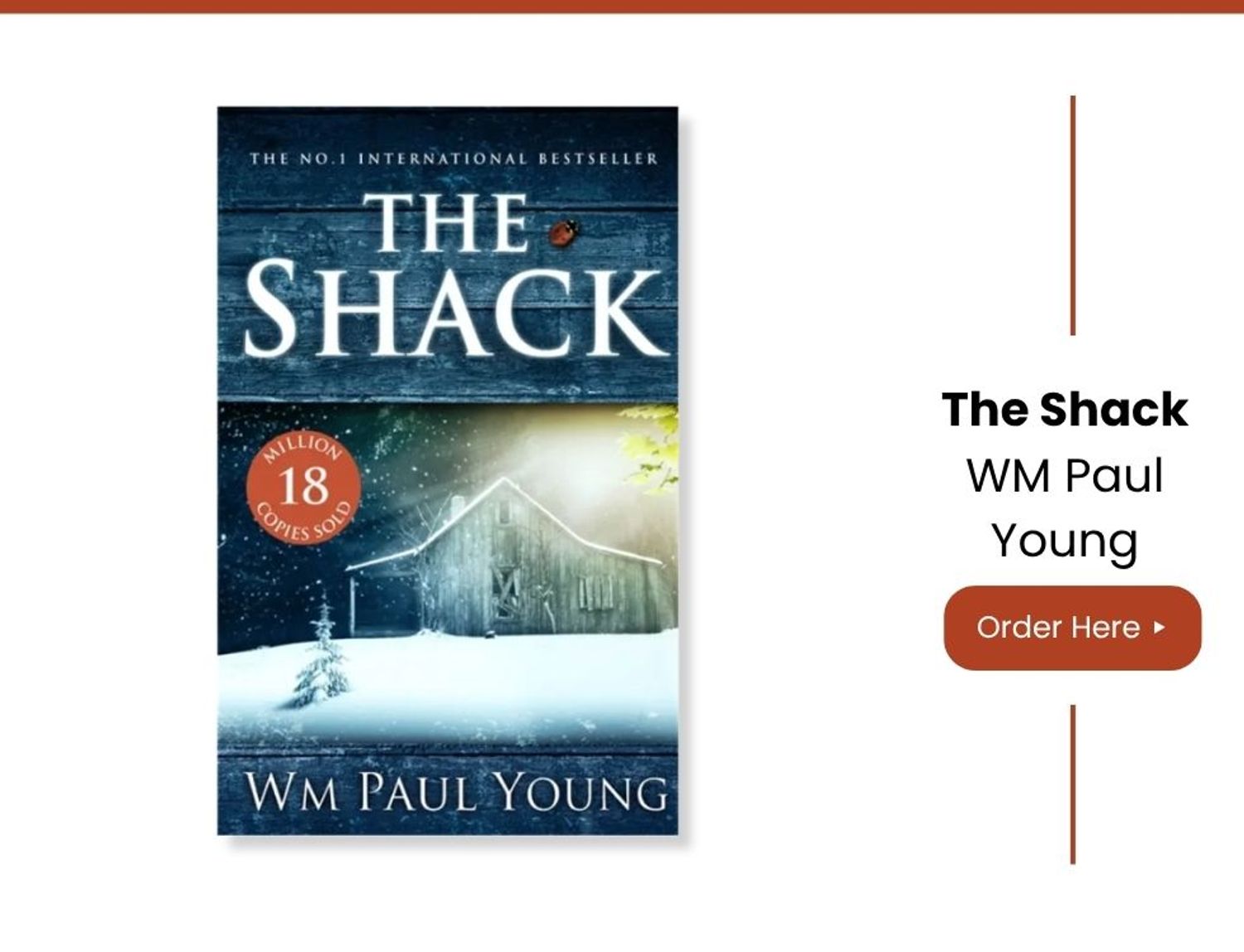 Number 6: The Shack by WM Paul Young | 100 Books That Changed The Church