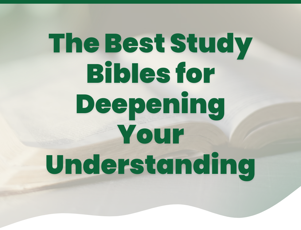 The Best Study Bibles for Deepening Your Understanding | Eden Bible Guides