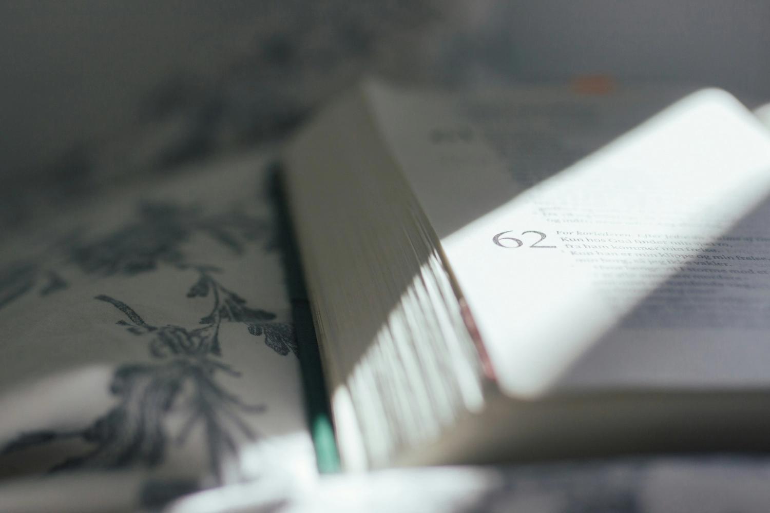 Sunlight on a Bible