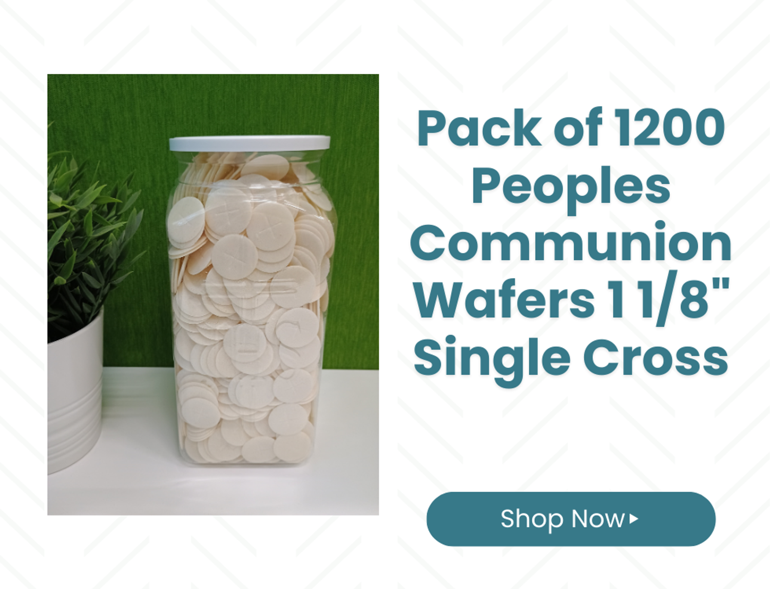 Pack of 1200 Peoples Communion Wafers