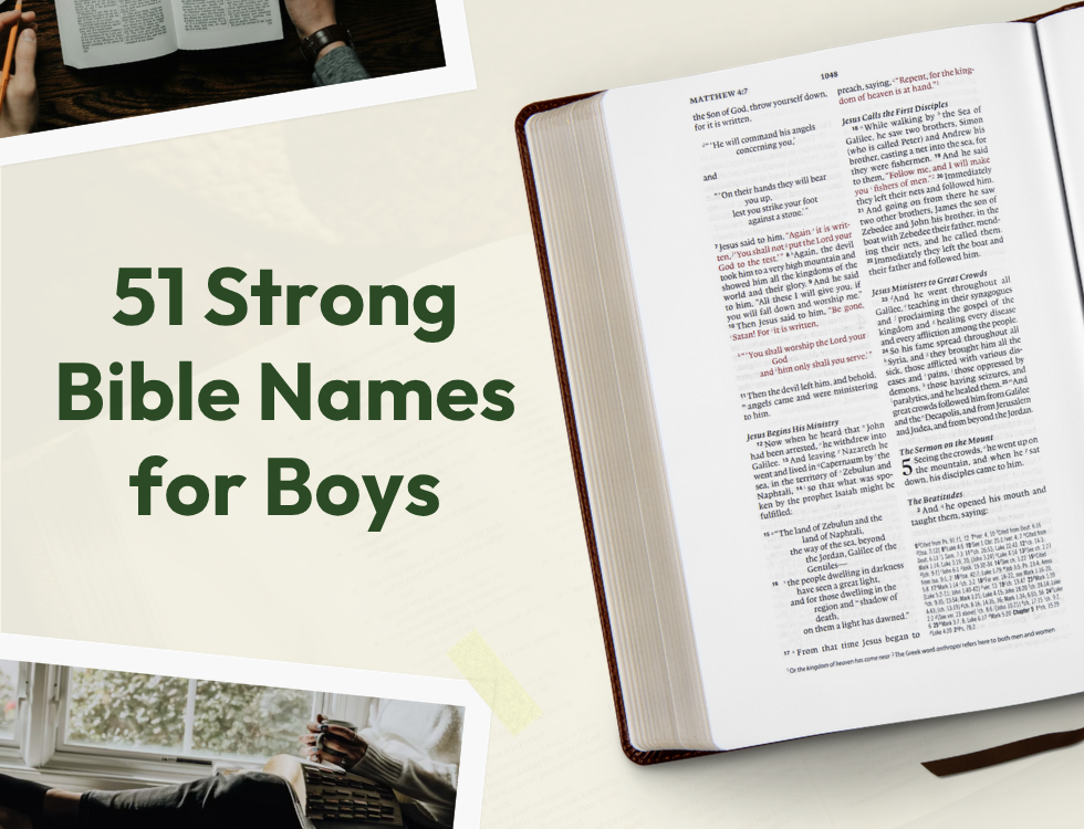 51 Strong Bible Names for Boys & Their Meanings (2026)