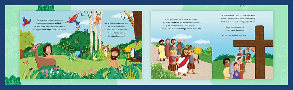 The Story of God's Amazingly Awesome Rescue Plan by Dai Woolridge, illustrated by Angelika Scudamore