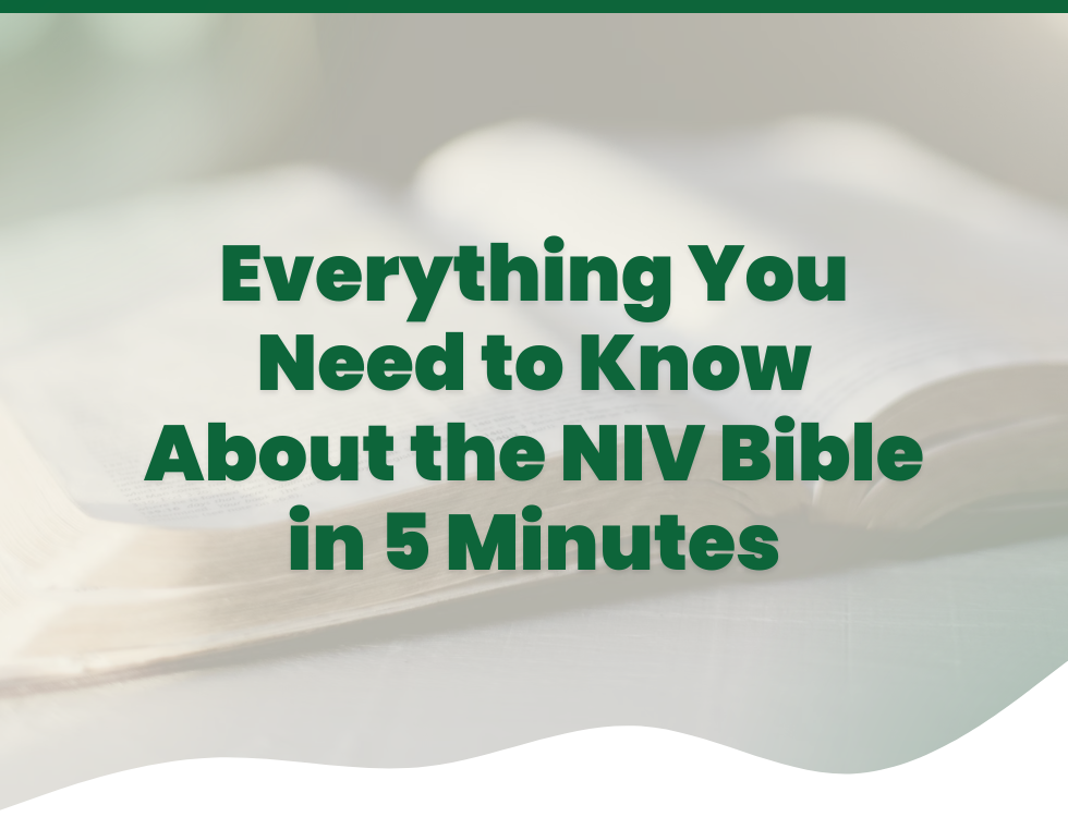 Everything You Need to Know About the NIV Bible in 5 Minutes