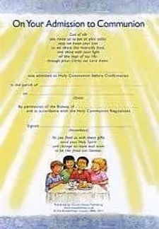 First Communion Certificates