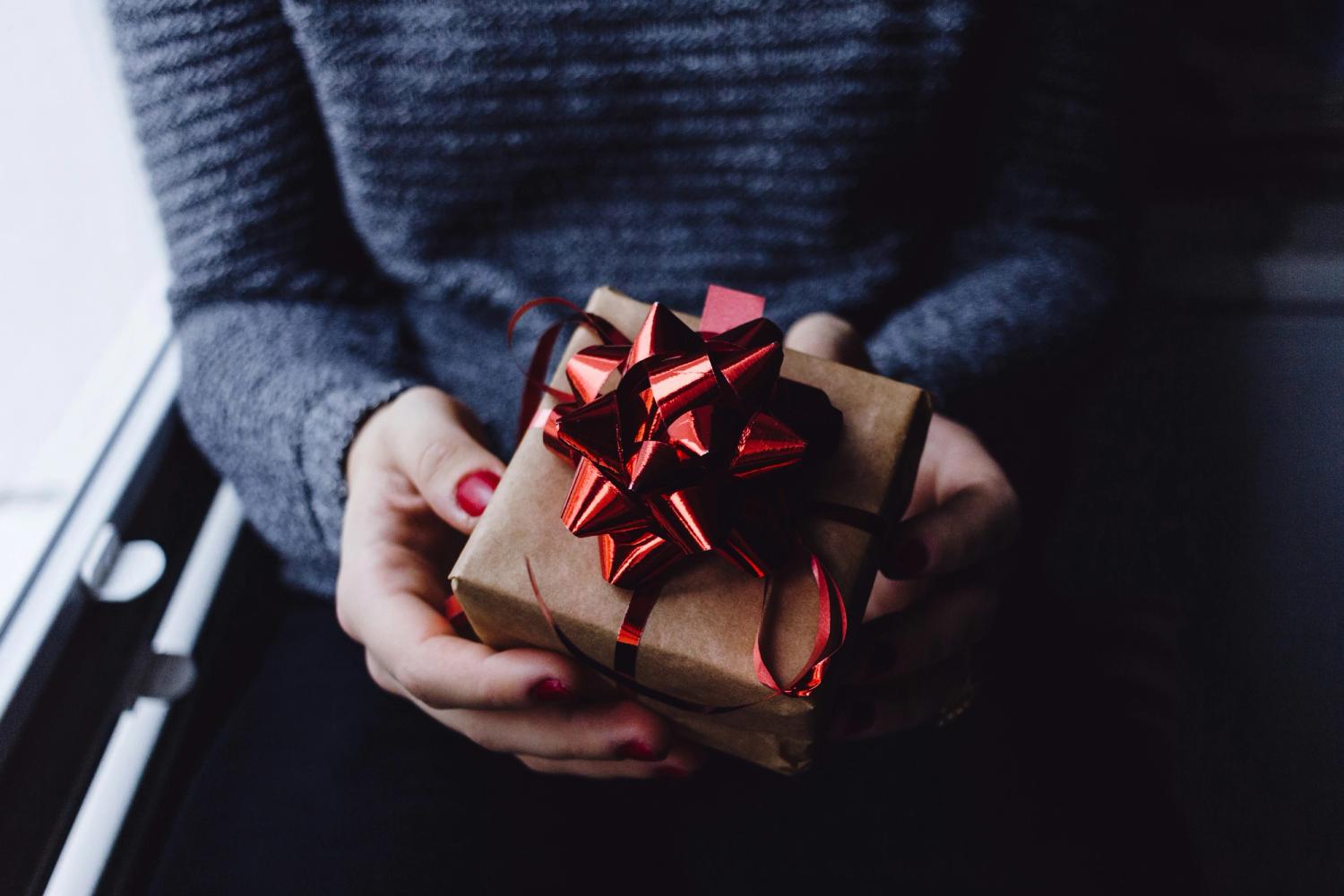 giving a small gift