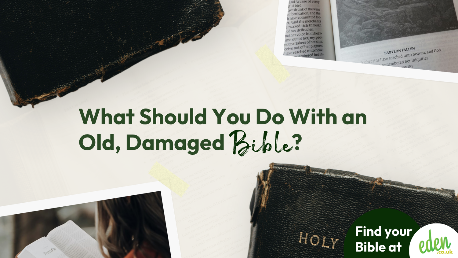 What Should You Do With an Old, Damaged Bible?