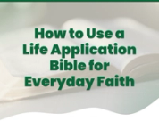How to Use a Life Application Bible for Everyday Faith