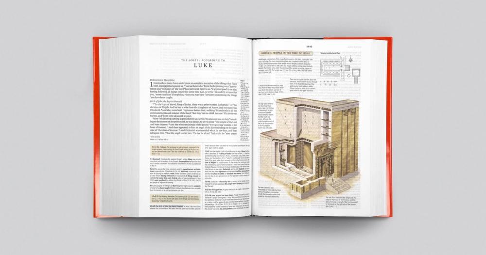 ESV Study Bible open spread