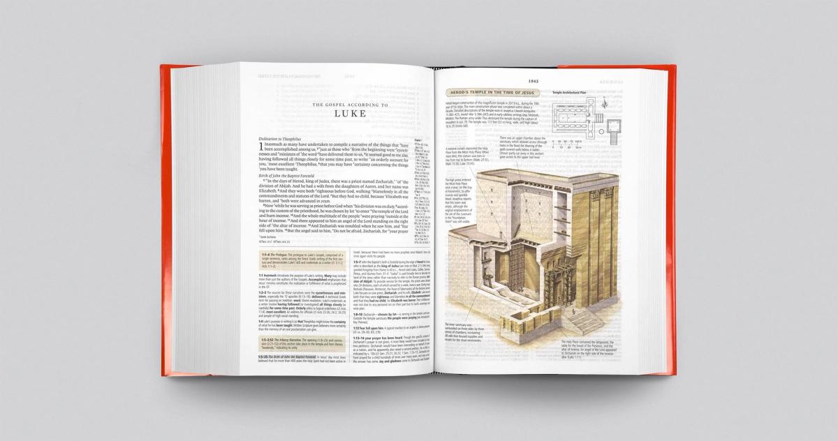ESV Study Bible open spread