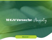 10 KJV Verses for Anxiety