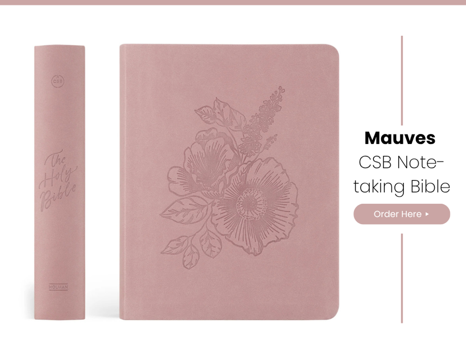CSB Notetaking Bible: Mauves Theme