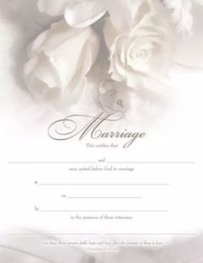 Marriage Certificates