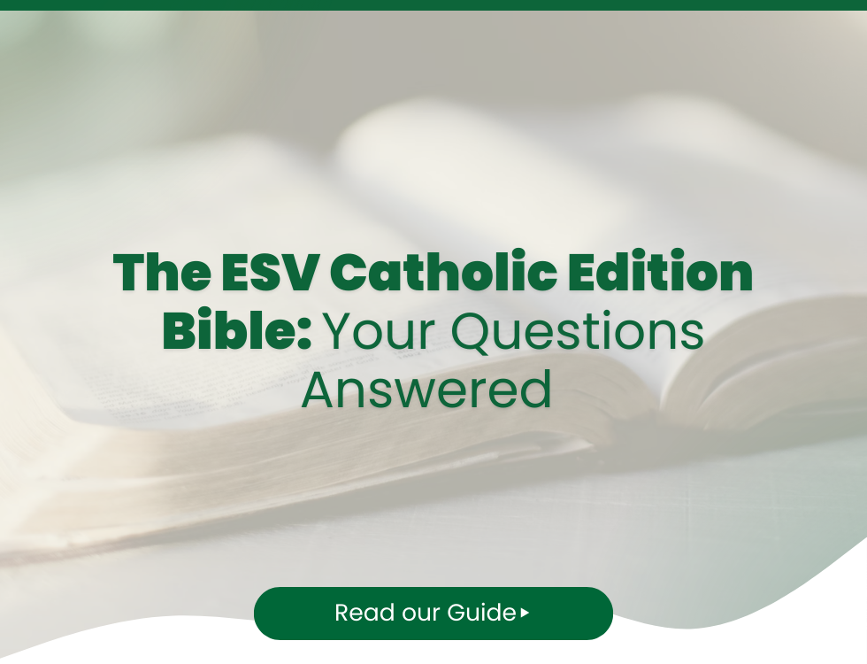 The ESV Catholic Edition Bible: Your Questions Answered 