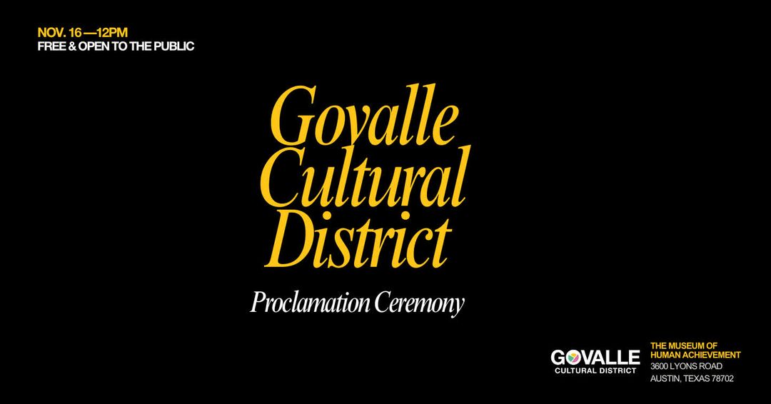 Govalle Cultural District Proclamation Ceremony