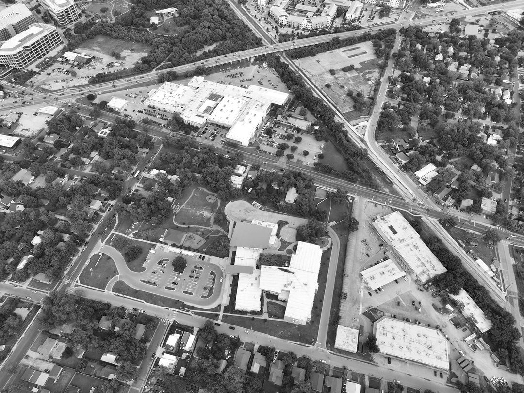 Govalle neighborhood aerial photograph