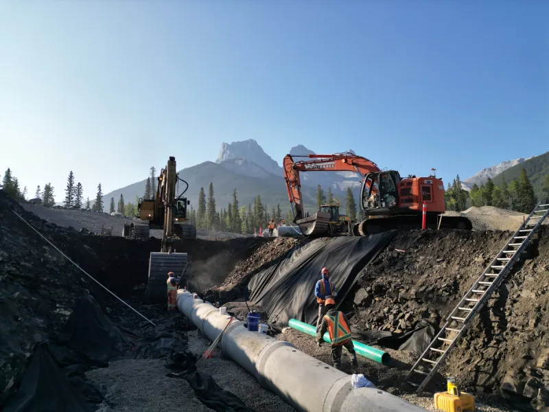 Great job to our crews out at Three Sisters in Canmore!