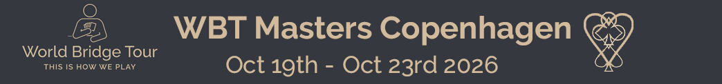 WBT Masters Copenhagen banner image, from 19th of October to 23rd of October 2026. Click here to go to the event website.