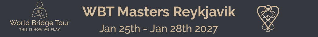 WBT Masters Reykjavik banner image, from 25th of October to 28th of January 2027. Click here to go to the event website.