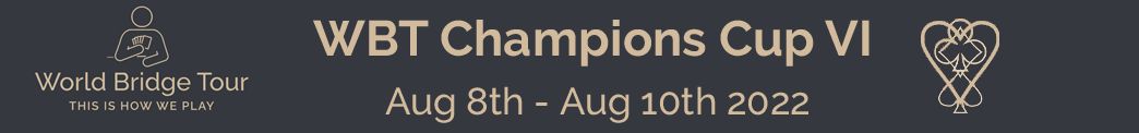 WBT Champions Cup VI results - click the banner to access the results.