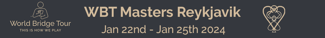 WBT Masters Reykjavik banner image, from 22nd of January to 25th of January 2024. Click here to go to the event website.