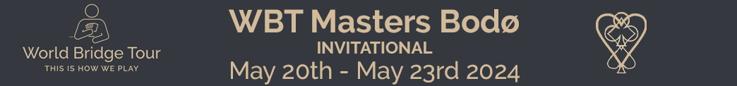 WBT Masters Bodø banner image, from 20nd of May to 23rd of May 2024. Click here to go to the event website.