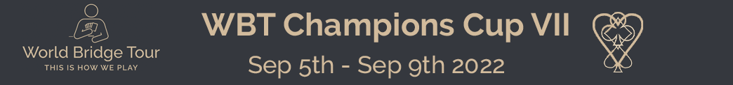 WBT Champions Cup VII results - click the banner to access the results.