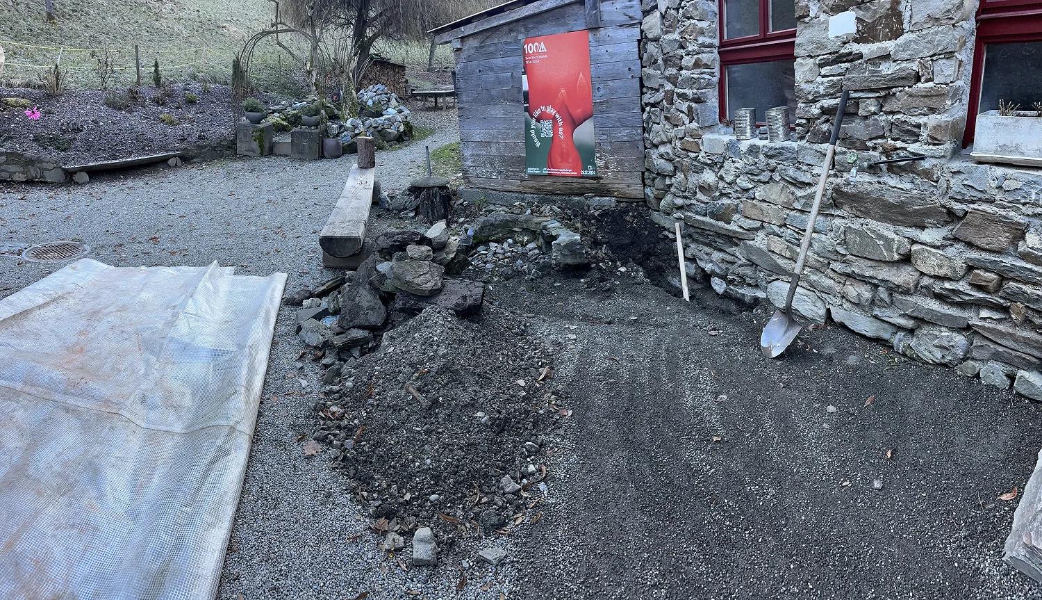Neue Regenfassung Burg Ehrenfels mit Ablauf – 6