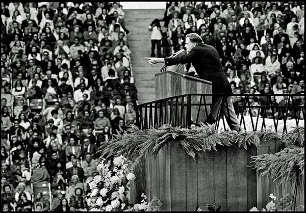 The Rev. Billy Graham, Texas Stadium, Irving Texas 1971