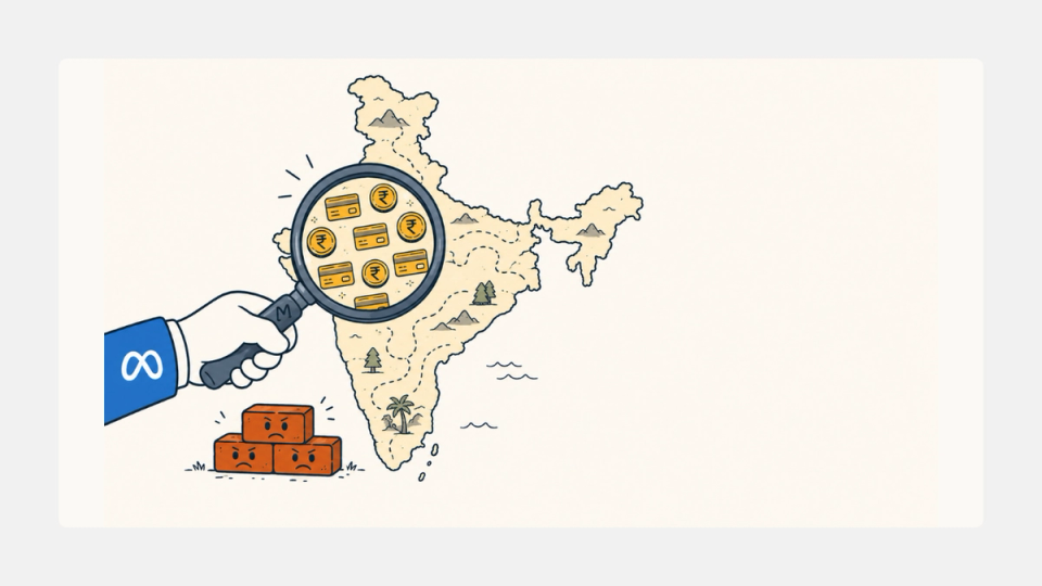 Meta's $900M CRED investment and India fintech data proximity play.