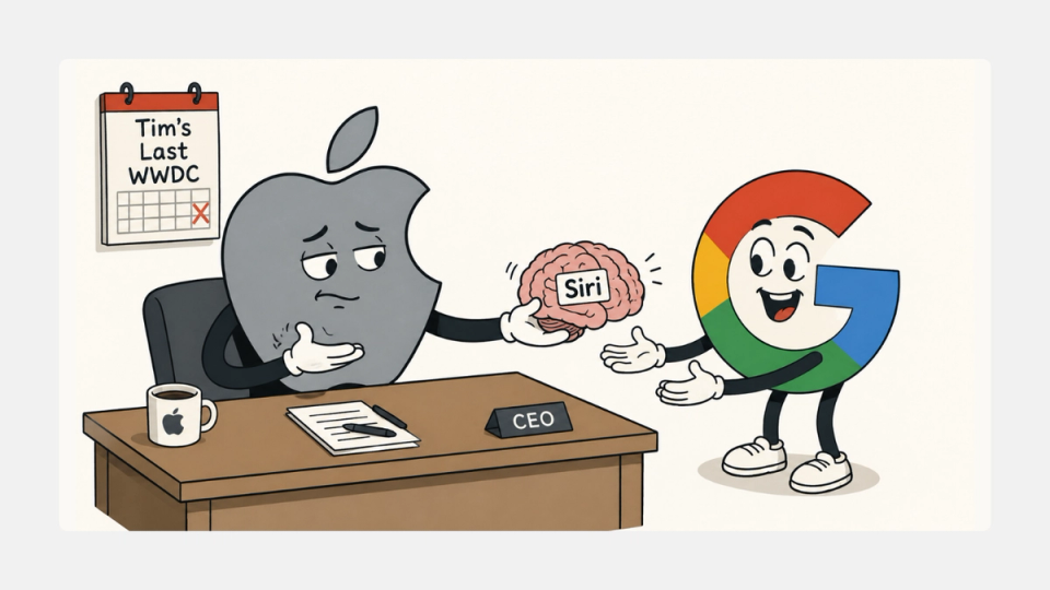 Apple handing Siri's AI brain to Google in Tim Cook's final WWDC season.