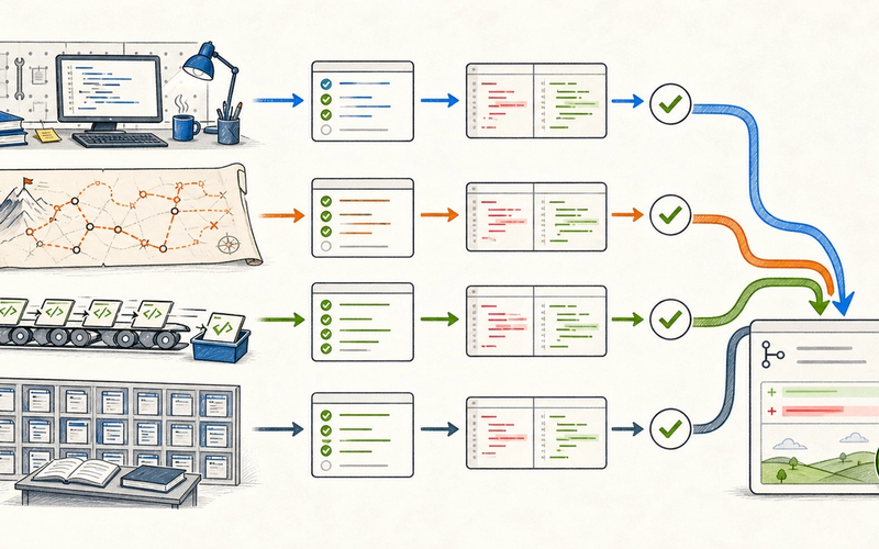 Four AI coding model routes are compared by task difficulty, throughput, context, and verified code results.