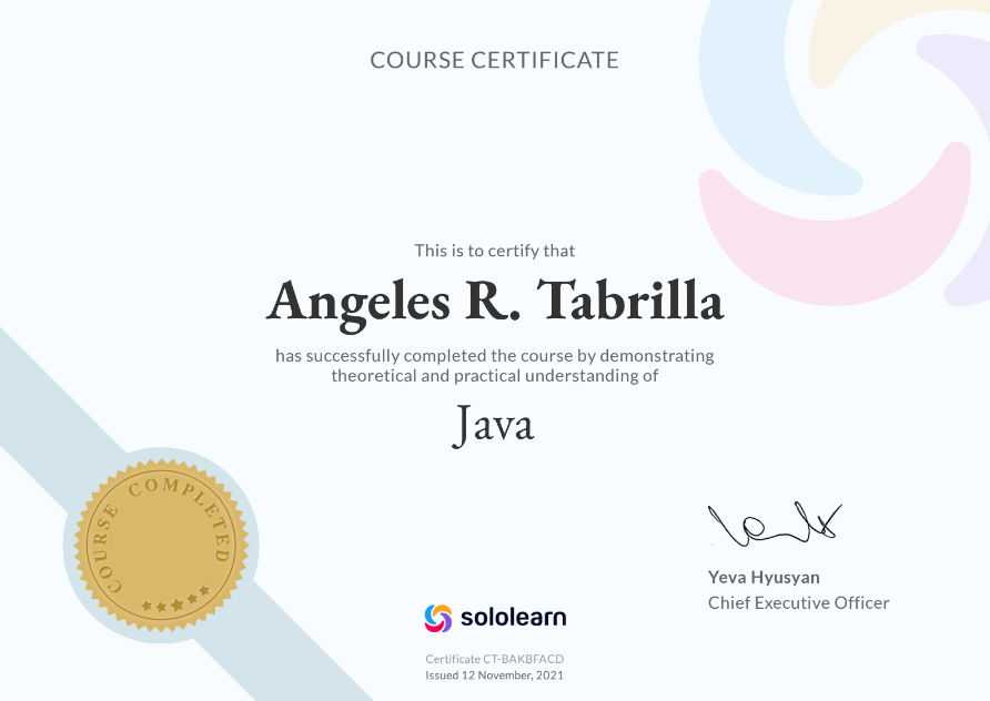Certificate 3