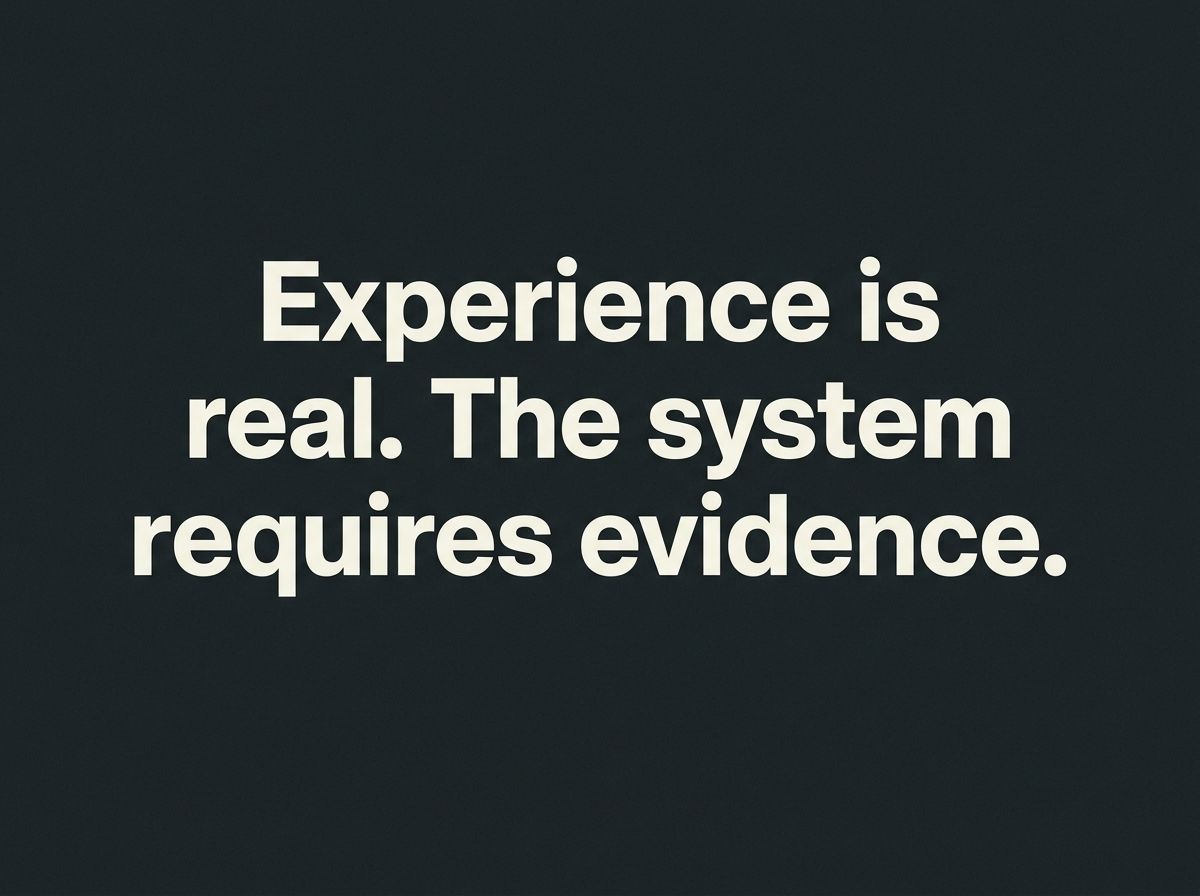 Quote graphic: Experience is real. The system requires evidence. RPL it Australia.