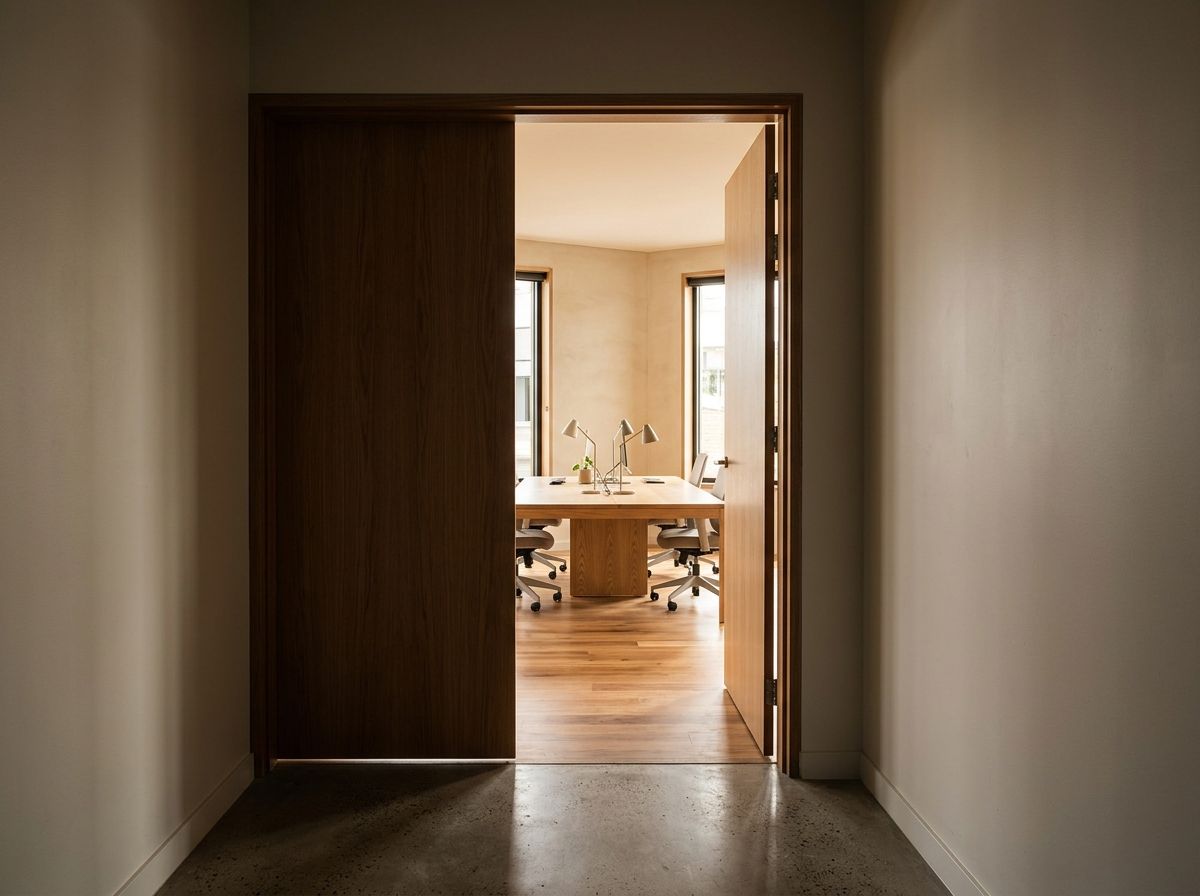 An open door to a modern Australian workspace, representing a pathway to RPL qualifications