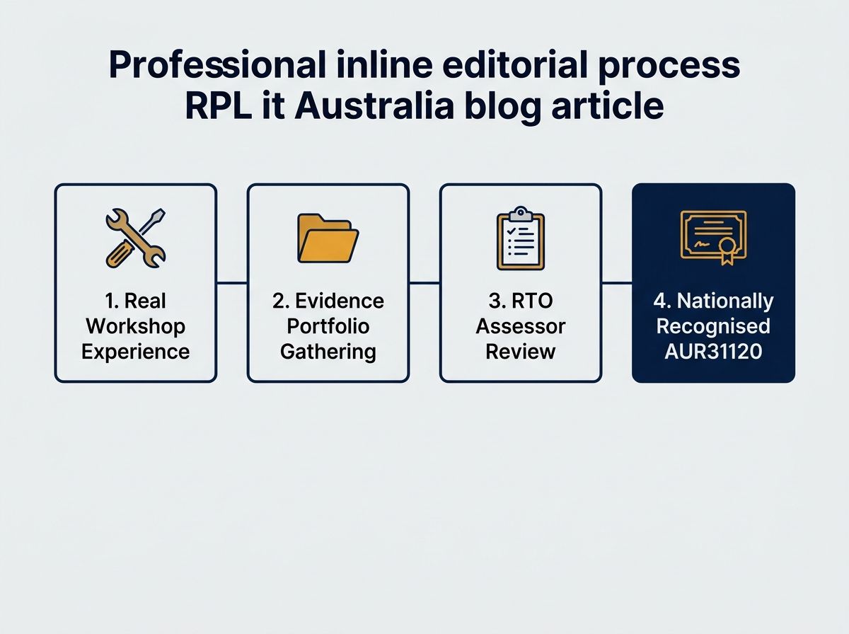 Step-by-step RPL assessment process for earning an AUR31120 qualification through RPL it.