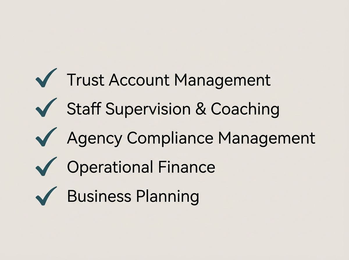 Checklist of senior property manager tasks mapped to CPP51122 RPL assessment competency areas.
