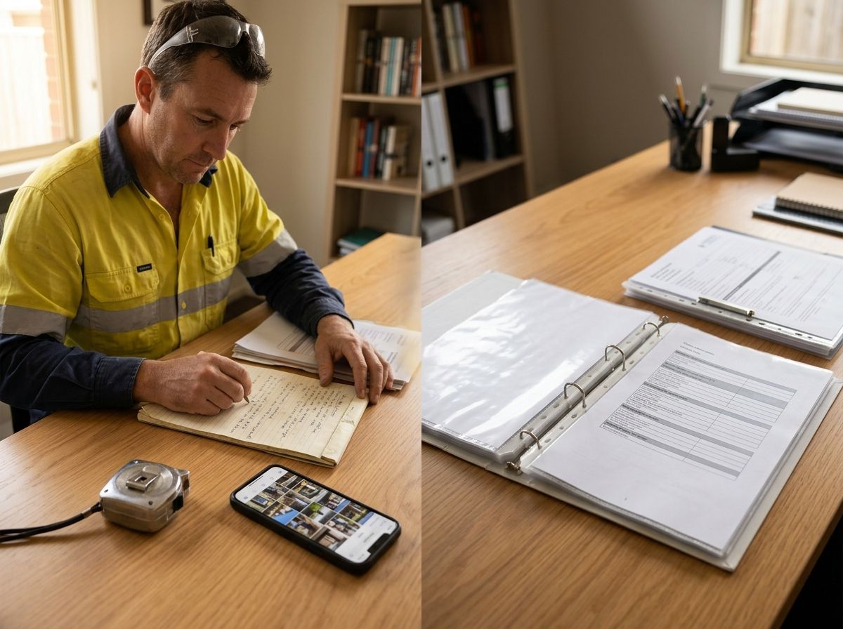 Translating everyday work evidence like site logs and project photos into a structured RPL portfolio.